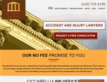 Tablet Screenshot of penn-lawyers.com